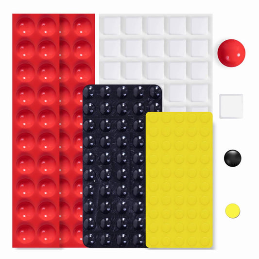 165 Pcs Combo Pack(Red&White&Black&Yellow) -Bump Dots for Visually Impaired