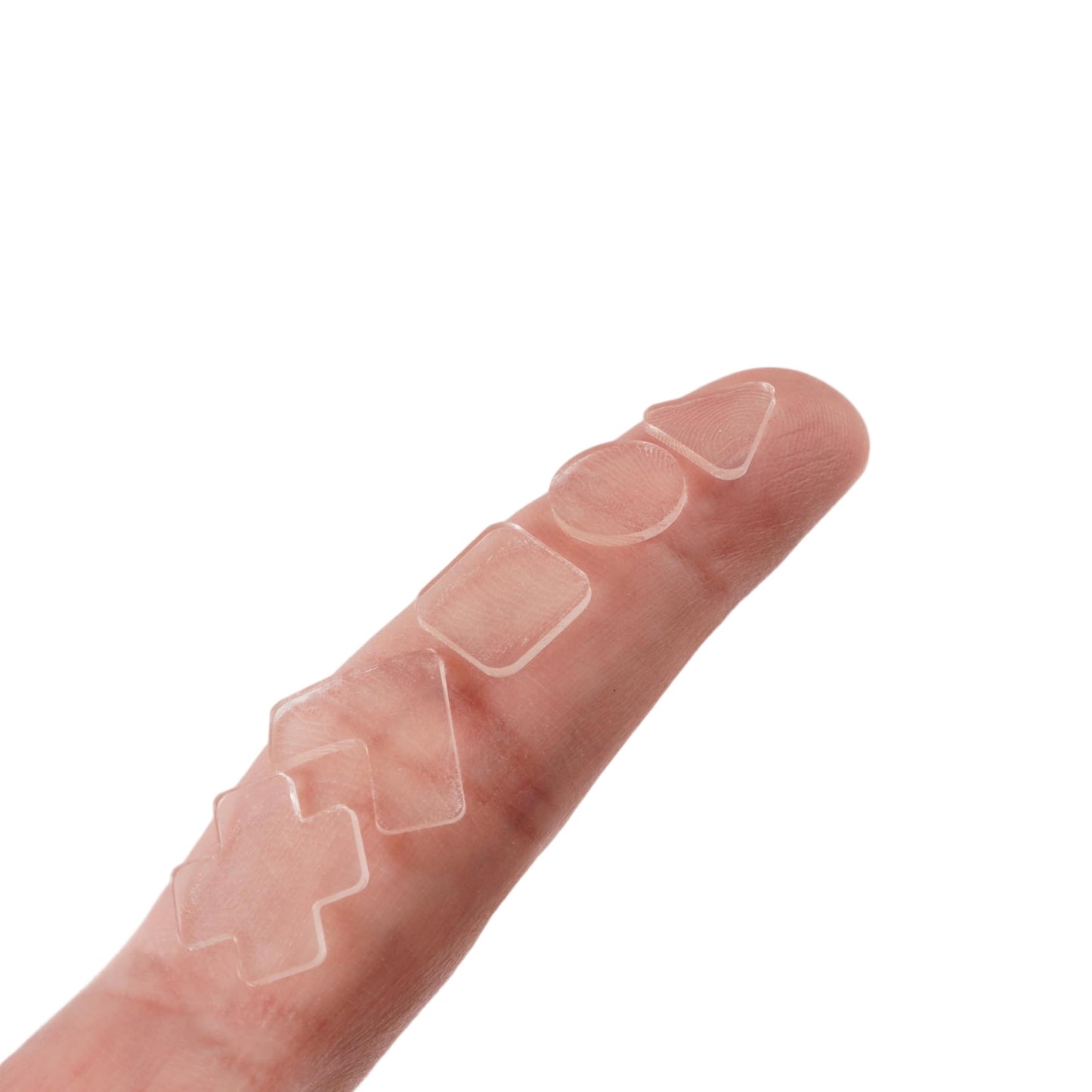 Clear Bump Dots for Visually Impaired Combo Pack(5 Exclusive Tactile Shapes) - Low Vision Aids Braille Stickers Raised Tactile Dots for Elderly, Blind (Clear)