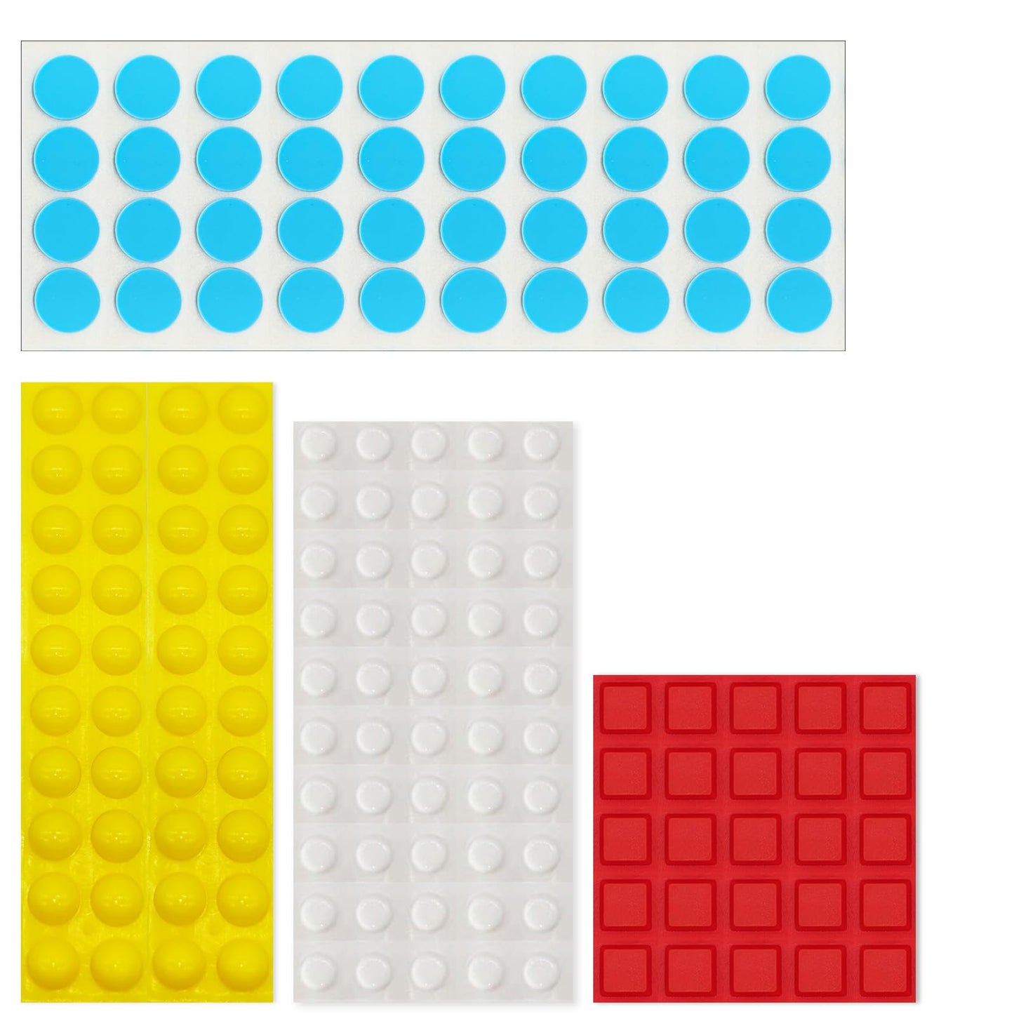 155 Pcs Combo Pack(Yellow,Blue,White,Red) -Bump Dots for Visually Impaired