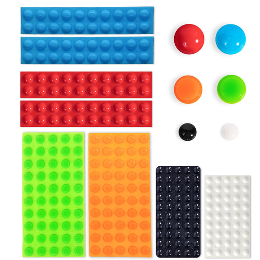 280 Pcs Combo Pack(Yellow,Blue,White,Red,Orange,Green) -Bump Dots for Visually Impaired