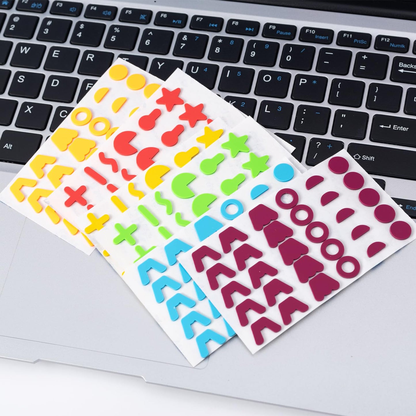 Tactile Icon Stickers Combo Pack, Raised Tactile Bump Dots for Oven, Washing Machine, Microwave Controls, Low Vision Aids for Visually Impaired & Elderly Blind