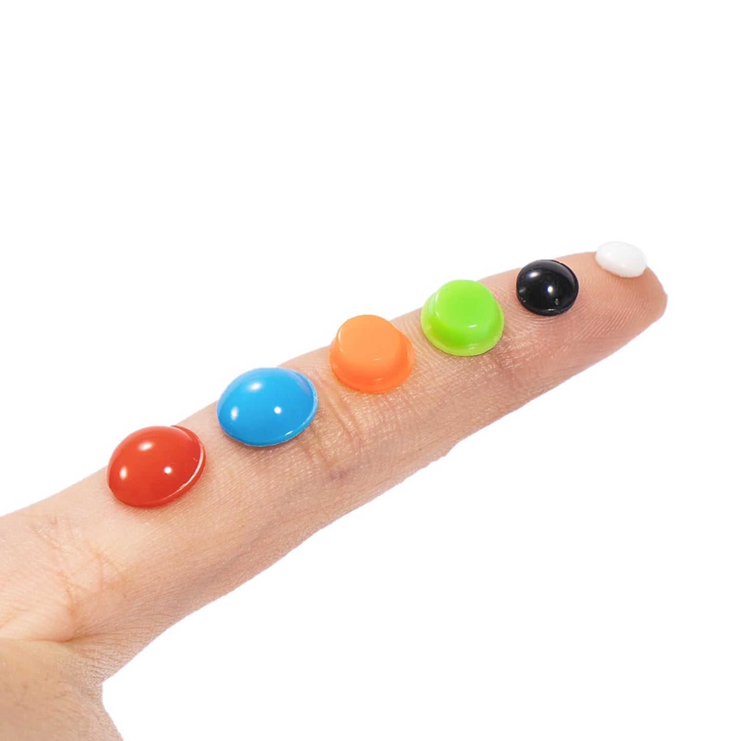 280 Pcs Combo Pack(Yellow,Blue,White,Red,Orange,Green) -Bump Dots for Visually Impaired